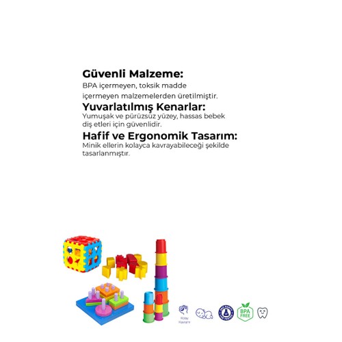 Kiki 3 Lü Set, Bultak, Kule Oyunu, Geometrik Şekiller, Eğitici Oyuncak Kiki 3 Lü Set, Bultak, Kule Oyunu, Geometrik Şekiller, Eğitici Oyuncak